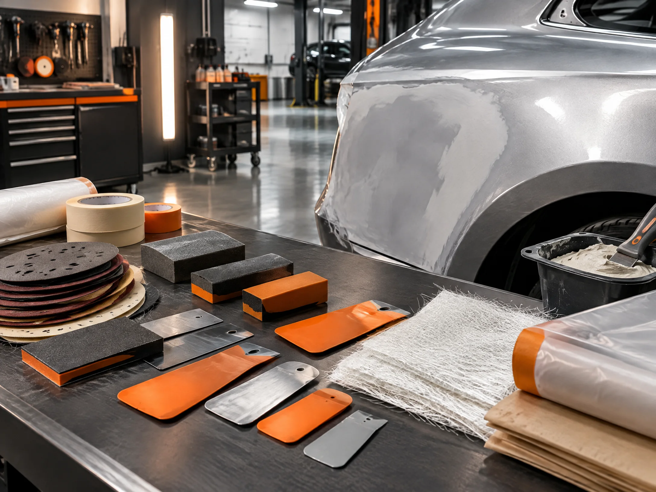 Automotive body repair preparation materials