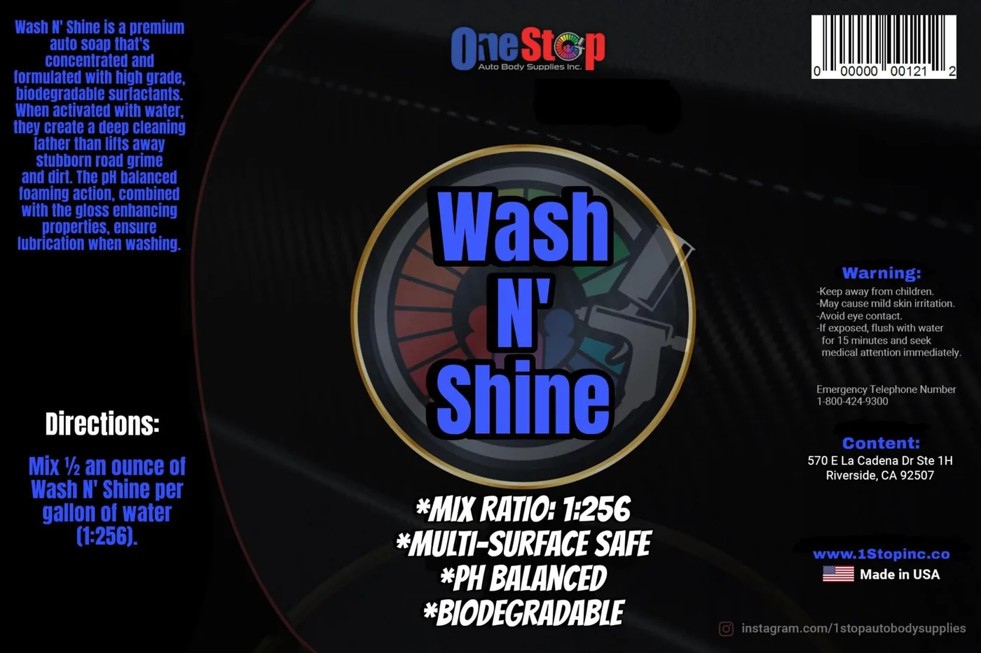 OS.A121.GL Wash and Shine (Blue)